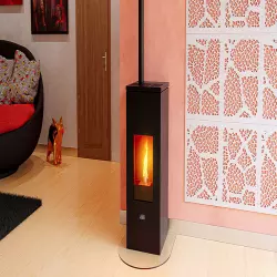 Futura 9 Ductable Bordeaux Wood Pellet Stove