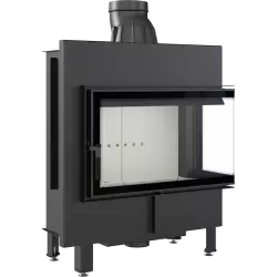 Lucy 14 kW Right Corner Glass (without iron bracket) Insert Stove