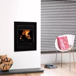 Vitae 9kW Cassette Stove - Black Glass