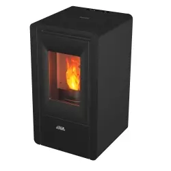 Nina 7kW Black Wood Pellet Stove