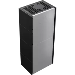 Fireplace SIMPLE 8 Left BS With Steel Casing EASY BOX - Black