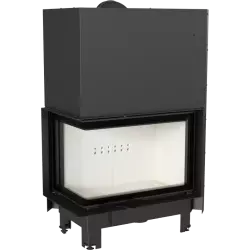 MBA 17 kW Lift Up Left Corner Glass (without iron bracket) Insert Stove