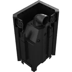 MBZ 13 kW Right Corner Glass (without iron bracket) Lift Up Door Insert Stove